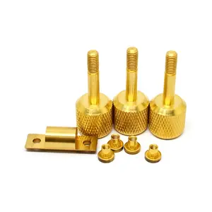 CNC turning brass parts machining service manufacturing brass machined accessories