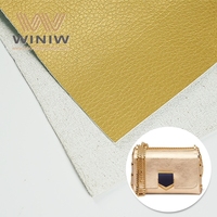 Sacs bandoulière WINIW en similicuir litchi, noir métallisé, 0,8 mm, résistance des coutures, cuir synthétique recyclé, gaufré, extensible, imperméable