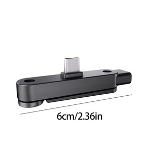 2-in-1 Type-<b>C</b> Fast Charging Converter with Multi-angle Foldable Bracket Portable Fast Charge <b>Plug</b> Type-<b>C</b> converter for Phones - Product Image 1
