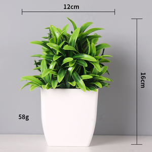 Plantes artificielles en plastique pour la décoration intérieure, plantes vertes pour le bureau, le salon, la chambre, décorations de Noël, décoration de bureau - Product Image 3