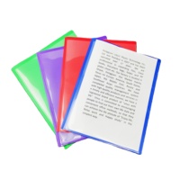 Porte-cartes de visite en plastique PP personnalisé avec 3 pochettes, dossier de classement pour entreprise et école, prix de gros du fabricant