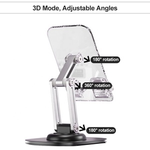 Soporte Universal Ajustable y Plegable de Aleación de Aluminio y Plástico SMONAMA Q17-L para Teléfono Móvil y Tableta, Rotación de 360 Grados, Compatible con Dispositivos de 4.7 a 12 Pulgadas - Product Image 4