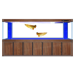 Groot Vierkant Glazen Aquarium Met Milieuvriendelijk Houten Nieuw Ontwerp Huis Aquarium Voor Woonkamer Online Winkelen - Product Image 6