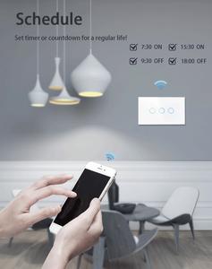 XZJ Slimme Draadloze Elektrische App-bestuurde Wandcontactdoos met Touch-functie, Tuya Licht Wifi Smart Switch, Slimme Verlichting voor Smart Home - Product Image 3