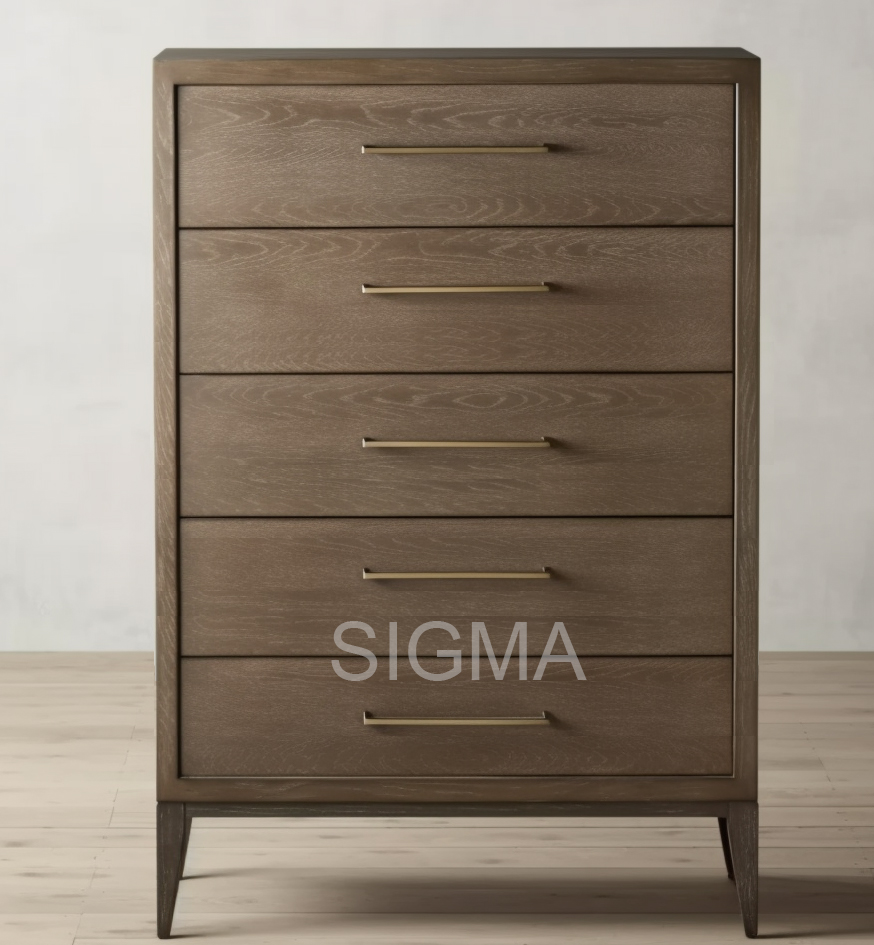 SIGMA Model Mission Style Wood Dresser Wood Modern Bedroom Dresser Desk