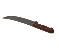 Couteau à steak incurvé industriel moderne de 8 à 12 pouces, manche en plastique, acier inoxydable, couteau de cuisine multifonction ambidextre