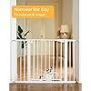 Porte bébé pour chien, PetGate en métal pour <span class=keywords><strong>les</strong></span> escaliers et <span class=keywords><strong>les</strong></span> portes Porte enfant avec porte, pas besoin d'outils, pas de perçage. - Product Image 4