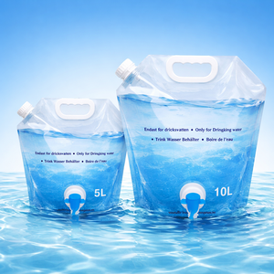 Bolsa de Plástico para Líquidos de 5L 10L, Biodegradable y Ecológica, con Boquilla y Bolsitas, Recargable para Agua, Bebidas - Product Image 1
