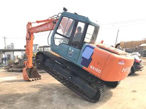 Excavadora Usada de 12 Toneladas Lista para Enviar, Excavadora Hitachi Ex120 de Japón, Excavadora Hitachi 120 Ex120-3 de Alta Calidad - Product Image 2