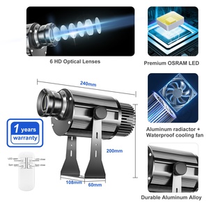 TMUT 50w โปรเจคเตอร์โลโก้โฆษณาปรับแต่งสปอตไลท์โลโก้นําโปรเจคเตอร์ gobo - Product Image 2