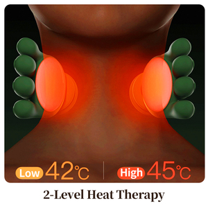 Electric Neck Shoulder Massager Heating Adjustable Temperature Real Touch Feeling 2000mAh Battery-Portable for <strong>Chronic</strong> <strong>Pain</strong> - Product Image 5