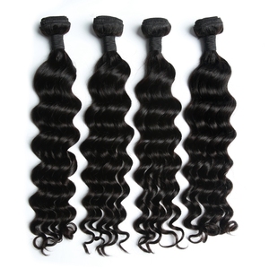 Paquetes de Cabello Natural de Grado 12A, Simple y Doble Trama, Sueltos y Profundos, Entrega Rápida, Color Natural, Precio al por Mayor, Stock Completo - Product Image 1