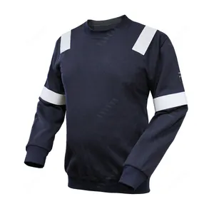 Modacrylic alev geciktirici kazak gömlek yangın geciktirici giysi yansıtıcı FR Hi vis iş gömlek güvenlik iş giysisi