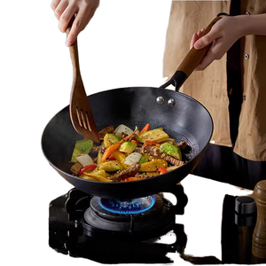 <span class=keywords><strong>Wok</strong></span> chino no oxidado, utensilios de cocina de fábrica orientados a la producción, sartén <span class=keywords><strong>Wok</strong></span> de cocina sin recubrimiento, utensilios de cocina, sartén, <span class=keywords><strong>Wok</strong></span> de hierro fundido - Product Image 4