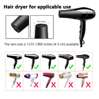 Diffuseur de sèche-cheveux pliable FYD pour salon de coiffure, grande hotte à vent pour cheveux bouclés, forme fixe, diffuseur universel pour cheveux