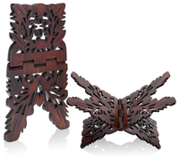 Support de Coran en bois sculpté, porte-Bible, support de livre pliable
