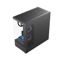Fast Detached Game Design MATX Gamer Case Mid-Tower PC Gaming Computer Case Black Steel with Side Panel Window