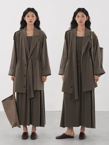 <span class=keywords><strong>Trench</strong></span> Coat da <span class=keywords><strong>Donna</strong></span> VV 2026 Nuovo Stile Casual con Cintura Decorativa e Colletto a Risvolto, <span class=keywords><strong>Trench</strong></span> Coat Chic Retrò a Maniche Lunghe - Product Image 5