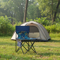 Chaise de jardin pliable confortable et portable en tissu Oxford de haute qualité, taille XXL, pour le camping, la pêche, la randonnée, capacité 150 kg