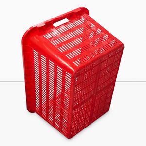 Peng Gong Rectangular Plastic Storage Basket With Handles Multi Purpose Neatening Storage - Product Image 3