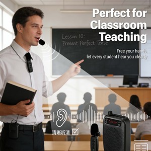 <span class=keywords><strong>Amplificateur</strong></span> vocal rechargeable 10W avec microphone cravate sans fil UHF, haut-parleur <span class=keywords><strong>portable</strong></span> pour enseignants et conférences en classe - Product Image 5