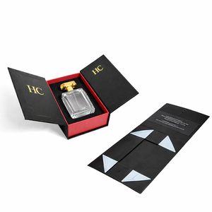 Boîte cadeau cosmétique magnétique doublée de satin, pliable, en carton rigide, pour parfum et maquillage - Product Image 4