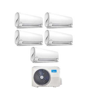 Midea Climatiseur Penta Split Inverter BreezeleSS + Série 9 + 9 + 12 + 12 + 12 avec M5O-42FN8-Q R-32 Wi-Fi intégré 9000 + 9000 + 1200 - Product Image 6