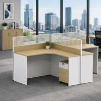 Bureau d'ordinateur ergonomique pour poste de travail, mobilier commercial, panneau de bureau en bois, personnalisation de la base, fournisseur en gros