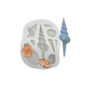 Juego <span class=keywords><strong>de</strong></span> Moldes <span class=keywords><strong>de</strong></span> Silicona Ecológicos con Temática Oceánica para Fondant, Caballito <span class=keywords><strong>de</strong></span> Mar, Sirena, Pez, Coral, Concha, Fudge y Dulces - Product Image 6