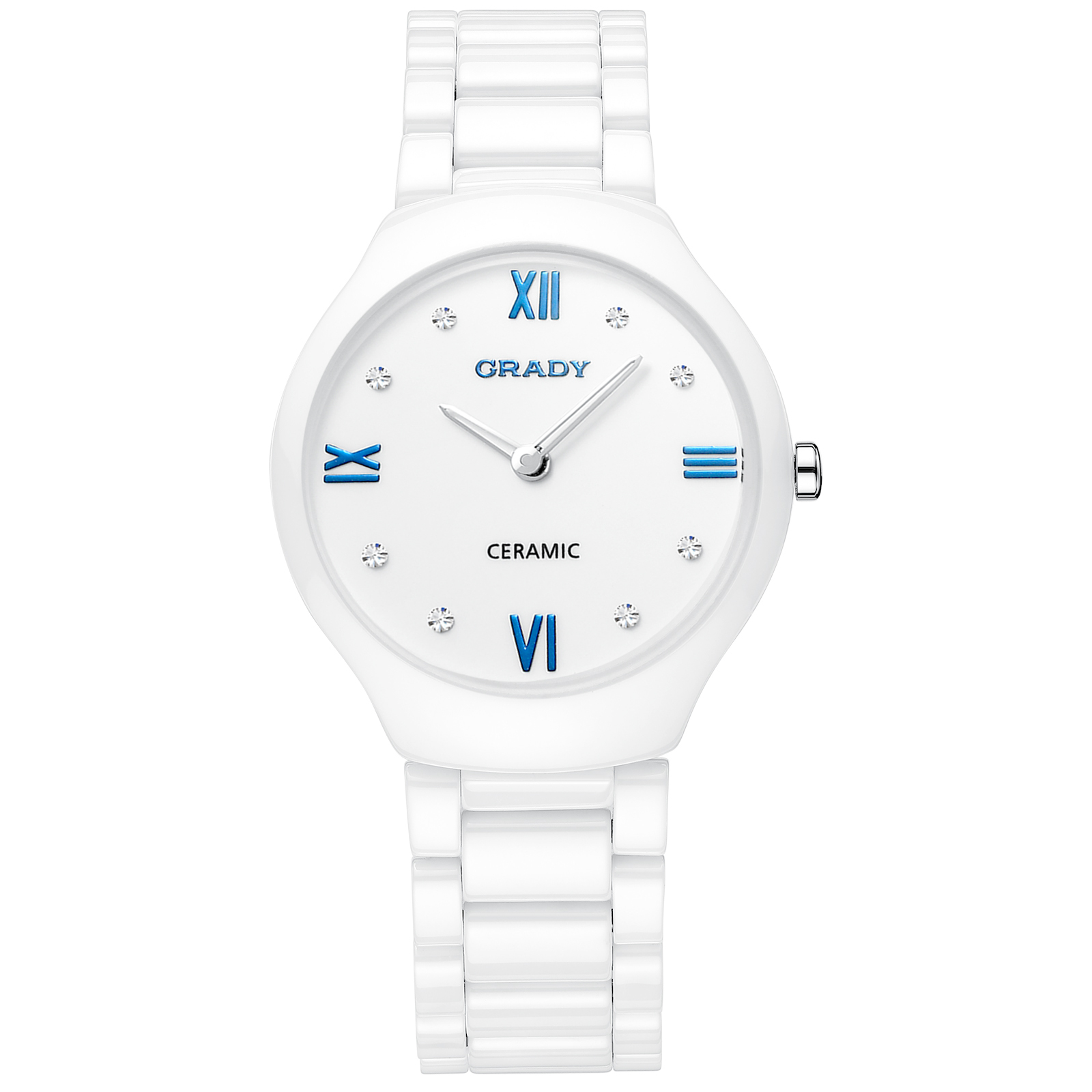 Watch for Women Luxury Beautiful Gifts White High Quality Japan Quartz Ceramic Wrist Watch