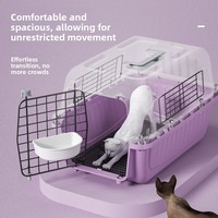 Grande cage d'air transportable en plastique, norme chinoise, avec fermeture à bouton pour chats et chiens - de Can Conkey