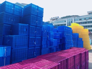 465-200 <span class=keywords><strong>Prix</strong></span> attractif, nouvelle caisse de transport empilable en plastique HDPE de la marque JINDU, modèle de boîte pour légumes - Product Image 6