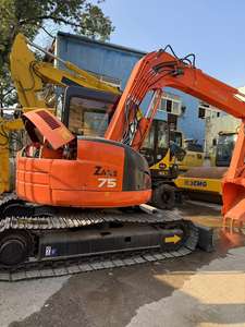 Mini pelle Hitachi Zx75 d'occasion populaire 7.5 tonnes moteur Isuzu machines hydrauliques sur chenilles importation japonaise mini pelles en vente - Product Image 2