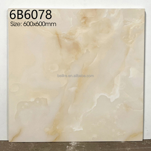 Elegante azulejo de porcelana con efecto de piedra de Jade pulido, estilo moderno atemporal, diseño de suelo ambiental para decoración del hogar, habitación, apartamento - Product Image 6