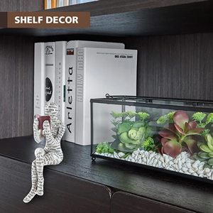 المرأة اللبية التي تقرأ الكتاب، نمط التأمل المنزلي، تمثال مجسم مجسم مجسم مجسّم لنمط المنزل الحديث - Product Image 4