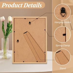 Promotional Creative Durable Handmade Wooden Picture <b>Frame</b> 4x6 5x7 8x10 A4 A3 Photo <b>Frame</b> <b>Wall</b>/Tabletop Display Bulk Wholesale - Product Image 3