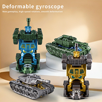 Jouets robots transformables pas chers pour enfants, gyroscope de doigt 2 en 1, toupies anti-stress pour adultes