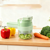 Mini hachoir électrique de cuisine, trancheuse à ail USB, hachoir à légumes facile à utiliser, fonctionnement manuel, hachoir à oignon et légumes