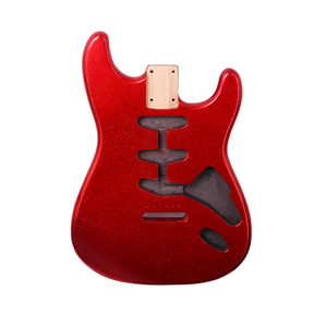 Rang Poplar <span class=keywords><strong>Guitar</strong></span> Điện Cơ Thể ST phong cách SSS màu đỏ lấp lánh màu nhạc cụ dây bộ phận & phụ kiện - Product Image 2