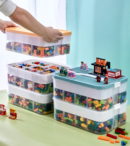 繊細な外観低価格ストレージボックスかわいい分類グリッド形状ストレージボックス - Product Image 3