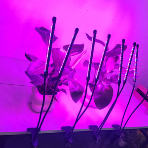 Double Tube Clip Grow Light 6W 8W With Dimming <b>Timer</b> and Three Color Modes for Home Office Plant Care - Product Image 4