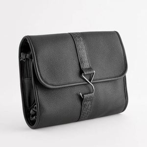 Small Wash Hanging Travel <b>Toiletry</b> Pouch Makeup Customizable Cosmetic <b>Bag</b> With Zipper <b>for</b> <b>Men</b> - Product Image 1