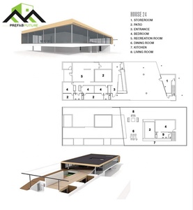BIỆT THỰ prefab công nghiệp sang trọng tùy chỉnh đẹp với khung thép nhẹ để bảo hành ngoài trời & Giải pháp phòng khách - Product Image 5