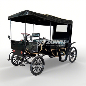 High Quality ZOWN Electric Royal Horse Carriage <b>Battery</b> <b>Operated</b> 4 Wheel Sightseeing Wagon 2-Year Warranty for Outdoor Wedding - Product Image 2