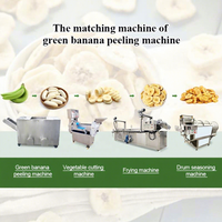 Nieuwe Groene Rijpe Gemotoriseerde Kleine Plantain Schiller Bananenschil Snijdende Fruitverwerkingsmachine Hoge Productiviteit SANFU Merk