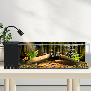 水槽中小型超白ガラス造園魚タンクデスクトップストリーム魚タンク - Product Image 3