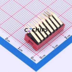 DA-08-R-T DIP Switch Switch Single Pole Single Throw 8 2.54mm 25mA - Product Image 2