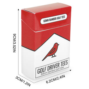 Prix de gros : Tees de golf blancs de 83 mm en bambou avec logo personnalisé imprimé et boîte à cigarettes - Product Image 3
