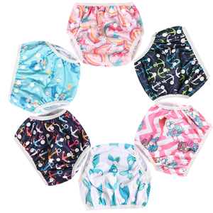 Pañales de Natación Reutilizables de Tela para Bebés de 0 a 2 Años, con Estampado de Mundo Marino, de Algodón, con Protección Anti-Fugas, Suaves, Transpirables y Absorbentes - Product Image 5