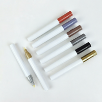 1 pièce Stylo marqueur double face pour carrelage et coulis, emballage en vrac, avec pointe biseautée supplémentaire et forte capacité de couvrance